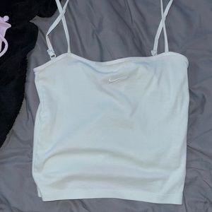 Women’s light green Nike crop top